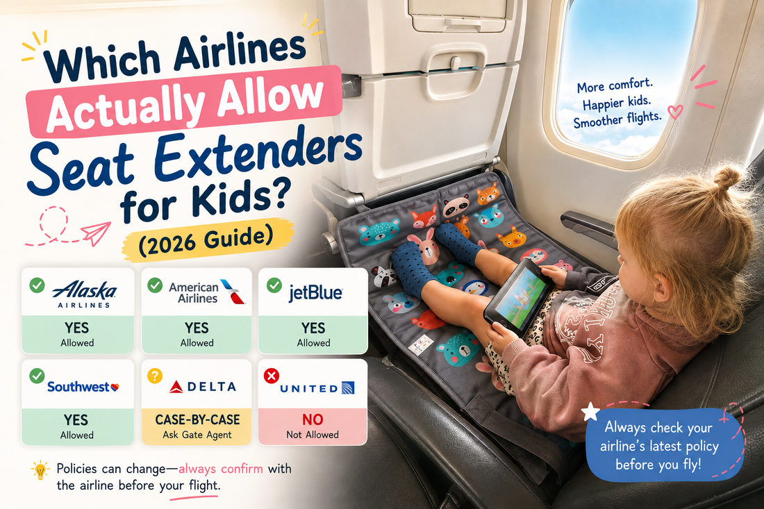 Which Airlines Actually Allow Seat Extenders for Kids? (2026 Guide)