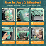Little Traveler Tray Table Cover for Kids – Universal Fit, Waterproof & Easy Setup I Mint Green