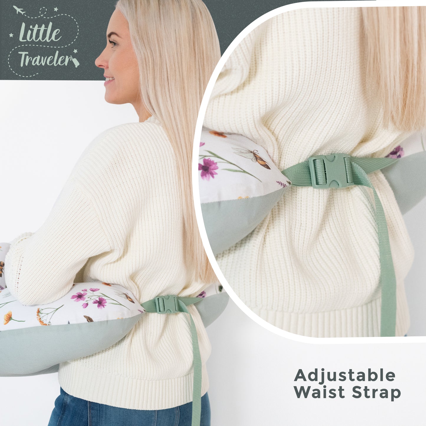 Little Traveler Inflatable Nursing & Breastfeeding Pillow